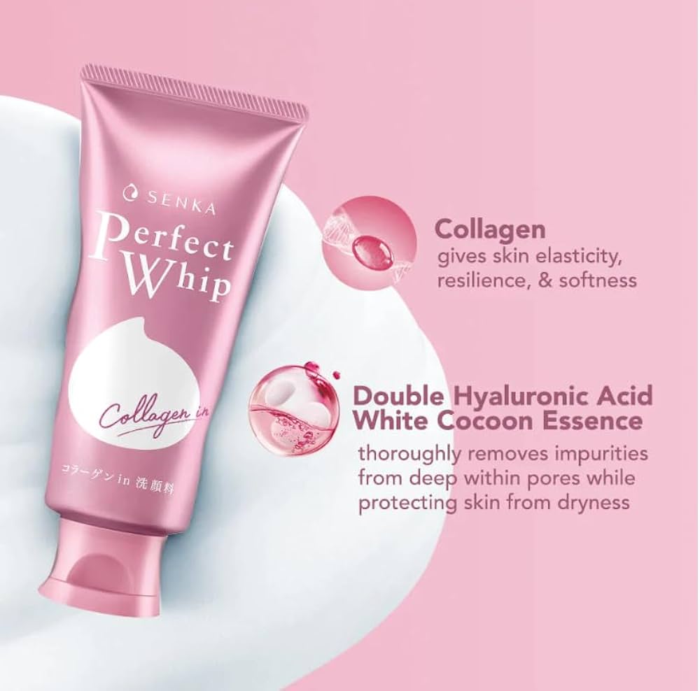 Shiseido Senka Perfect Whip Collagen In Facial Cleansing Foam