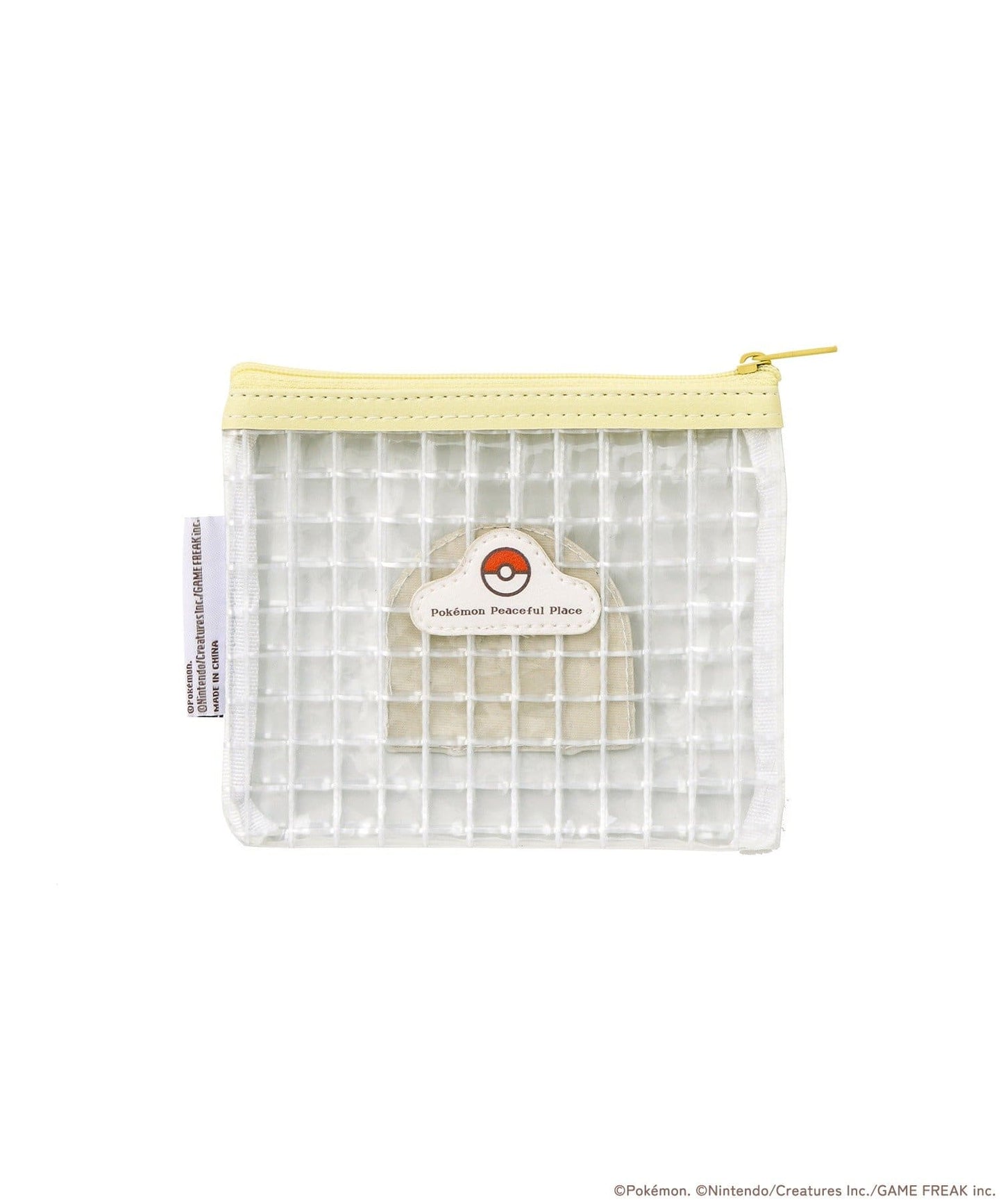 3 Coins x Pokemon Peaceful Place Clear Pouch - Pikachu - Pokemon - Pokepeace