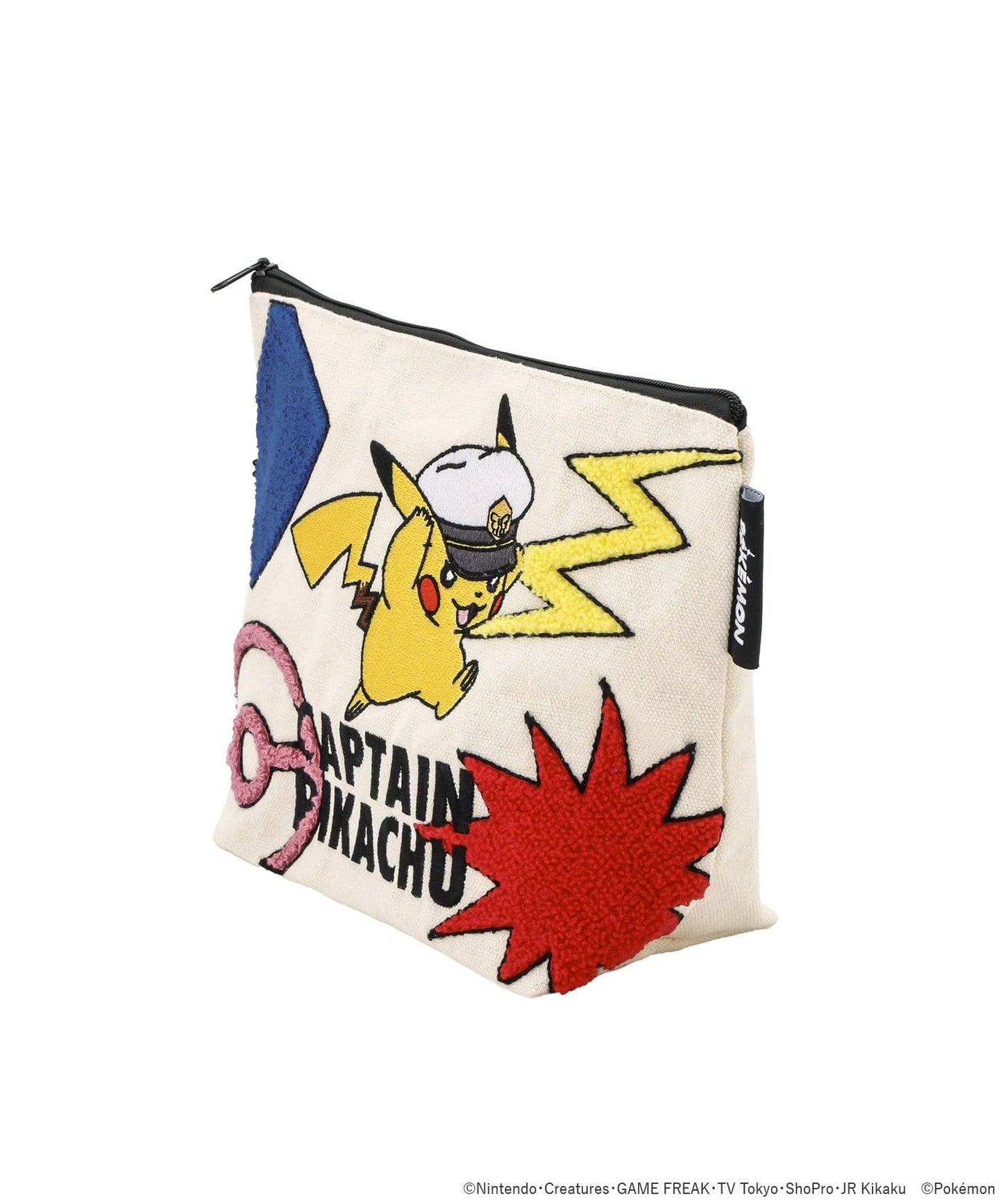 3 Coins Limited Edition Canvas Embroidered Pouch Captain Pikachu - Pokemon