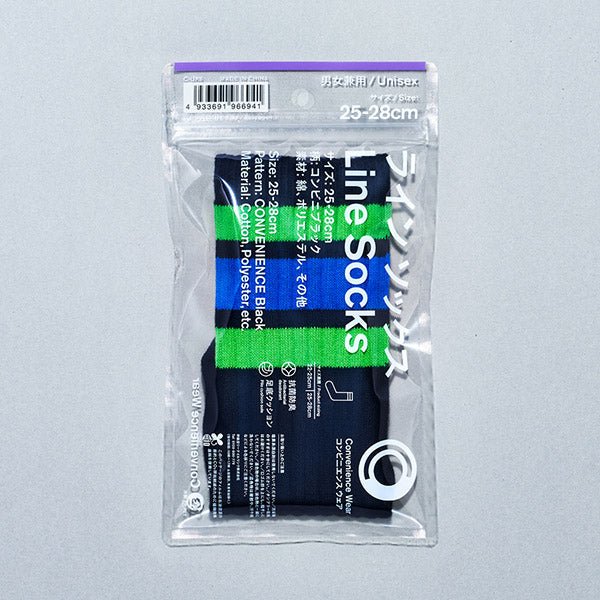 Family Mart Convenience Wear Line Socks - Original Black
