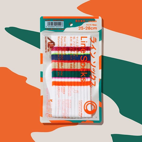 Family Mart Convenience Wear Line Socks - Fuji Rock Festival White