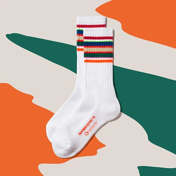 Family Mart Convenience Wear Line Socks - Fuji Rock Festival White