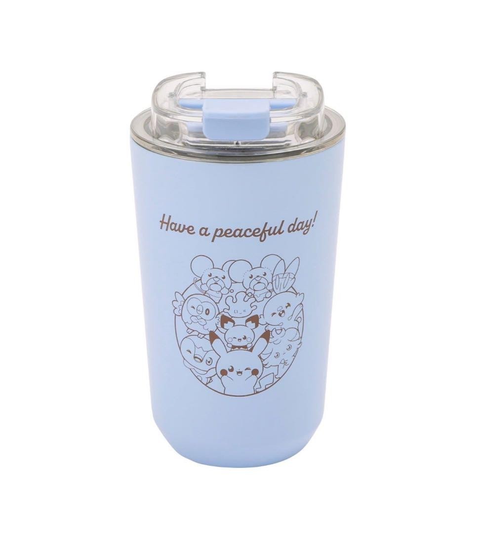 3Coins x Pokemon Peaceful Place 400ml Stainless Steel Tumbler - Blue - Pokepeace