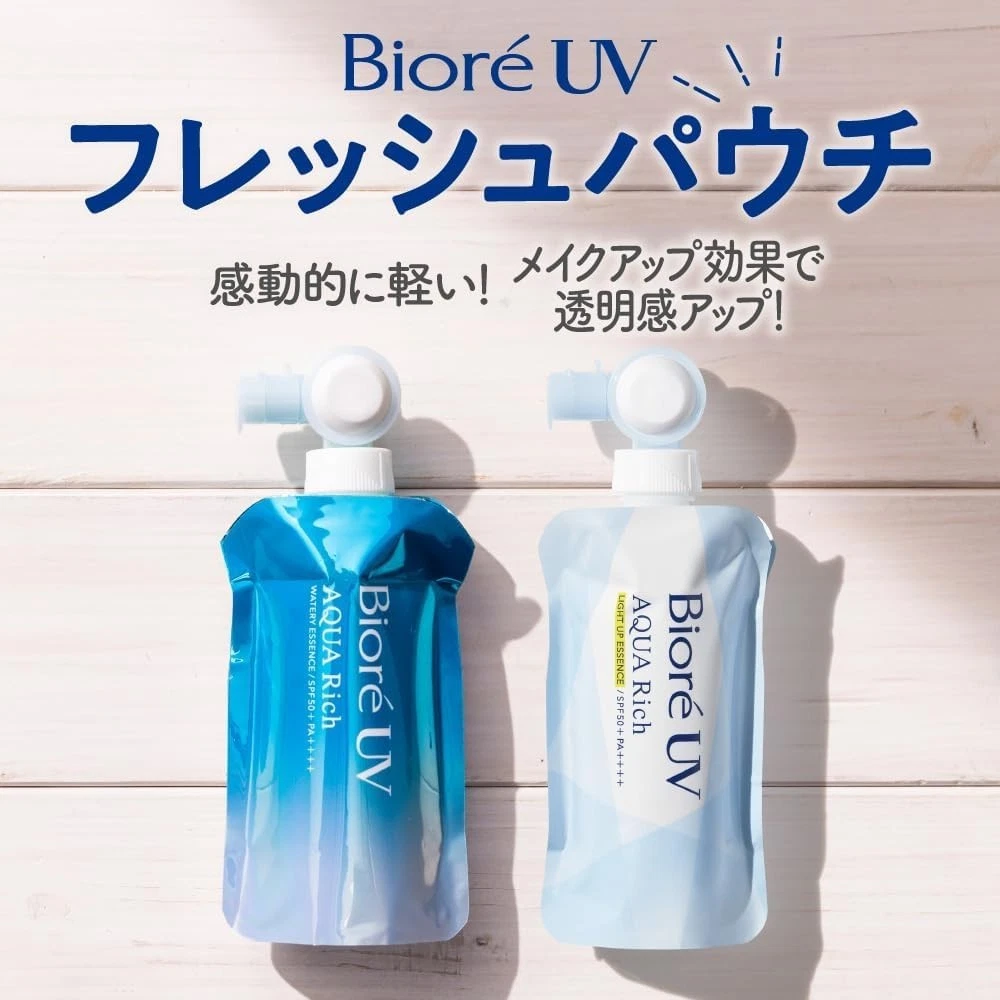 KAO Biore UV Aqua Rich Watery Essence Fresh Pouch Type SPF50+/PA++++ 120g