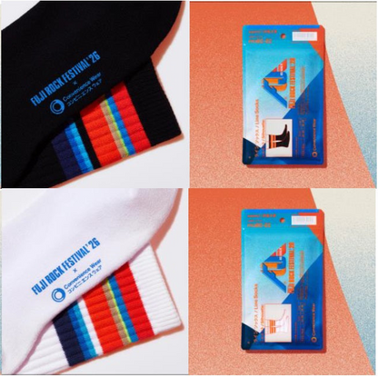 Family Mart Convenience Wear x Fuji Rock Festival 2026 Socks - Black