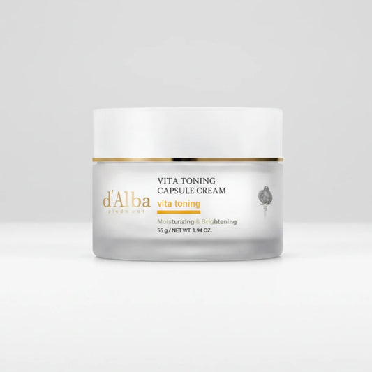 D'Alba Vita Toning Capsule Cream 55g Korean Brightening Skincare - Vegan