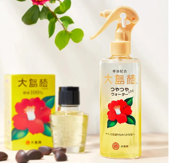 Oshima Tsubaki Hair Water 180ml Camellia Oil Leave In Treatment Japan