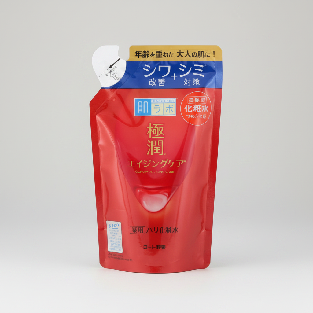 Rohto Hada Labo Gokujyun Alpha Anti-Aging Medicated Lotion — 170ml Refill