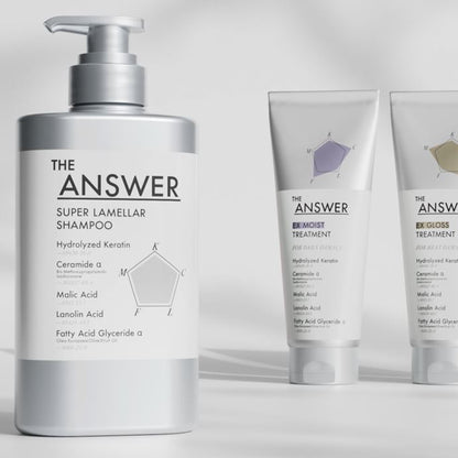 Trial Set - THE ANSWER by Kao – Super Lamellar Shampoo 12ml + EX Moist 12g two packs