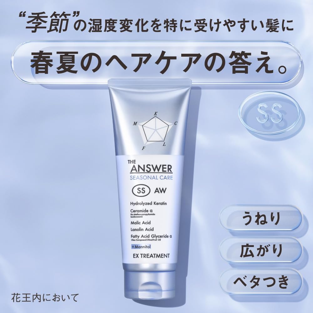 Kao THE ANSWER Seasonal Care SS Shampoo & EX Treatment Set x 2 12g