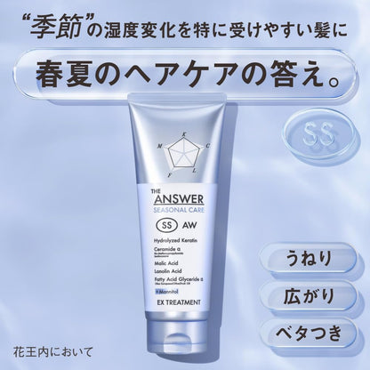 Kao THE ANSWER Seasonal Care SS Shampoo & EX Treatment Set x 2 12g