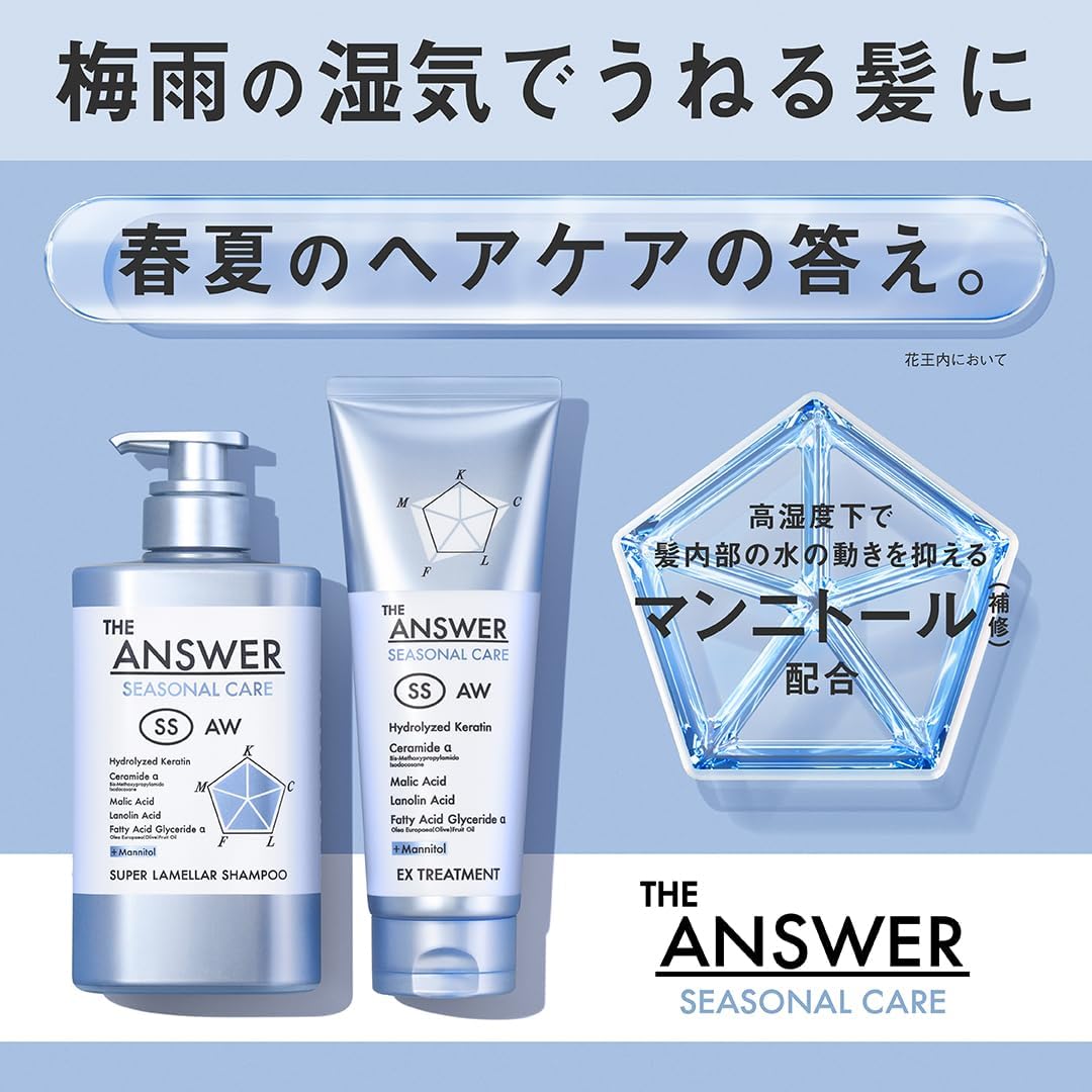 Kao THE ANSWER Seasonal Care SS Shampoo & EX Treatment Set x 2 12g