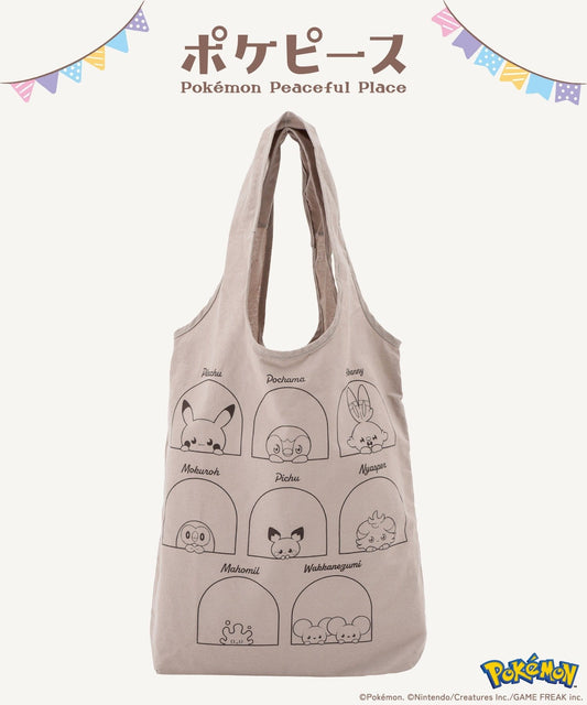 3 Coins x Pokemon Peaceful Place Tote Bag - Pikachu - Pokemon - Pokepeace