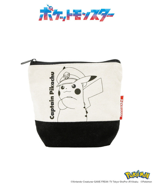3 Coins Limited Edition Small Canvas Pouch Captain Pikachu - Pokemon