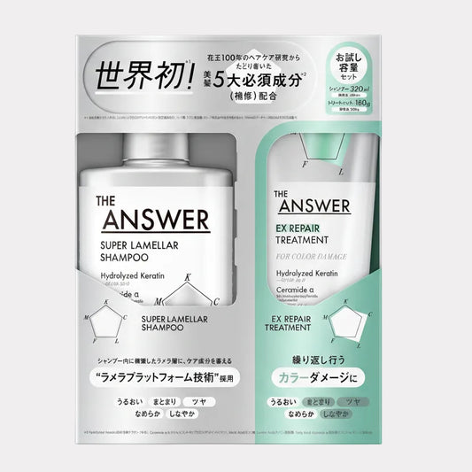 Twin Set - THE ANSWER by Kao – Super Lamellar Shampoo 400ml + EX Repair 220g
