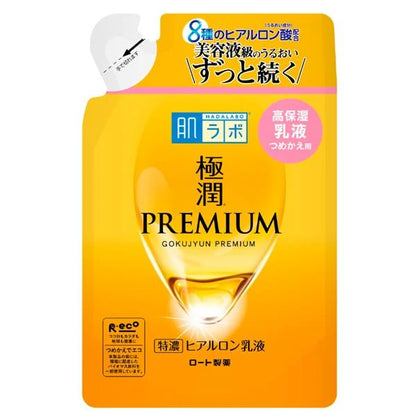 Hada Labo Gokujyun Premium Super Hyaluronic Milky Lotion — 140ml Refill