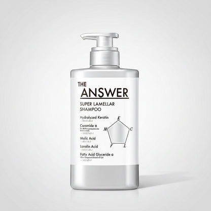 THE ANSWER by Kao – Super Lamellar Shampoo 400ml + EX Repair 220g + Lamellar Milk 6g