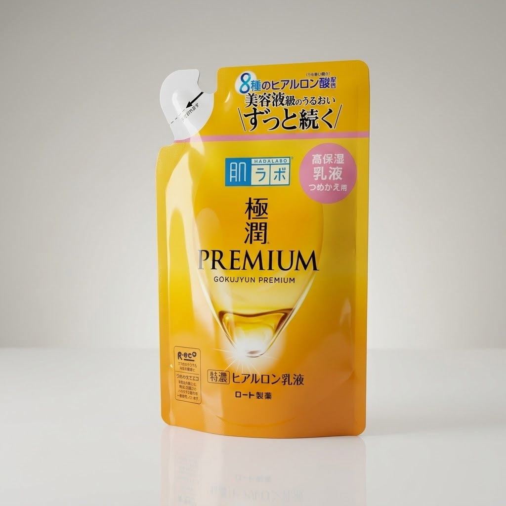 Hada Labo Gokujyun Premium Super Hyaluronic Milky Lotion — 140ml Refill