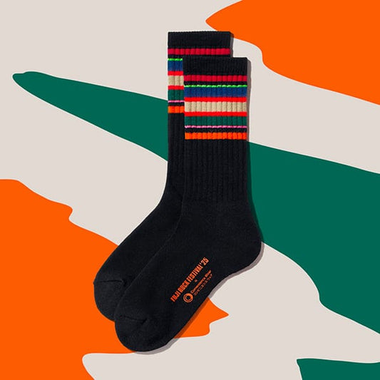 Family Mart Convenience Wear Line Socks -  Fuji Rock Festival Black