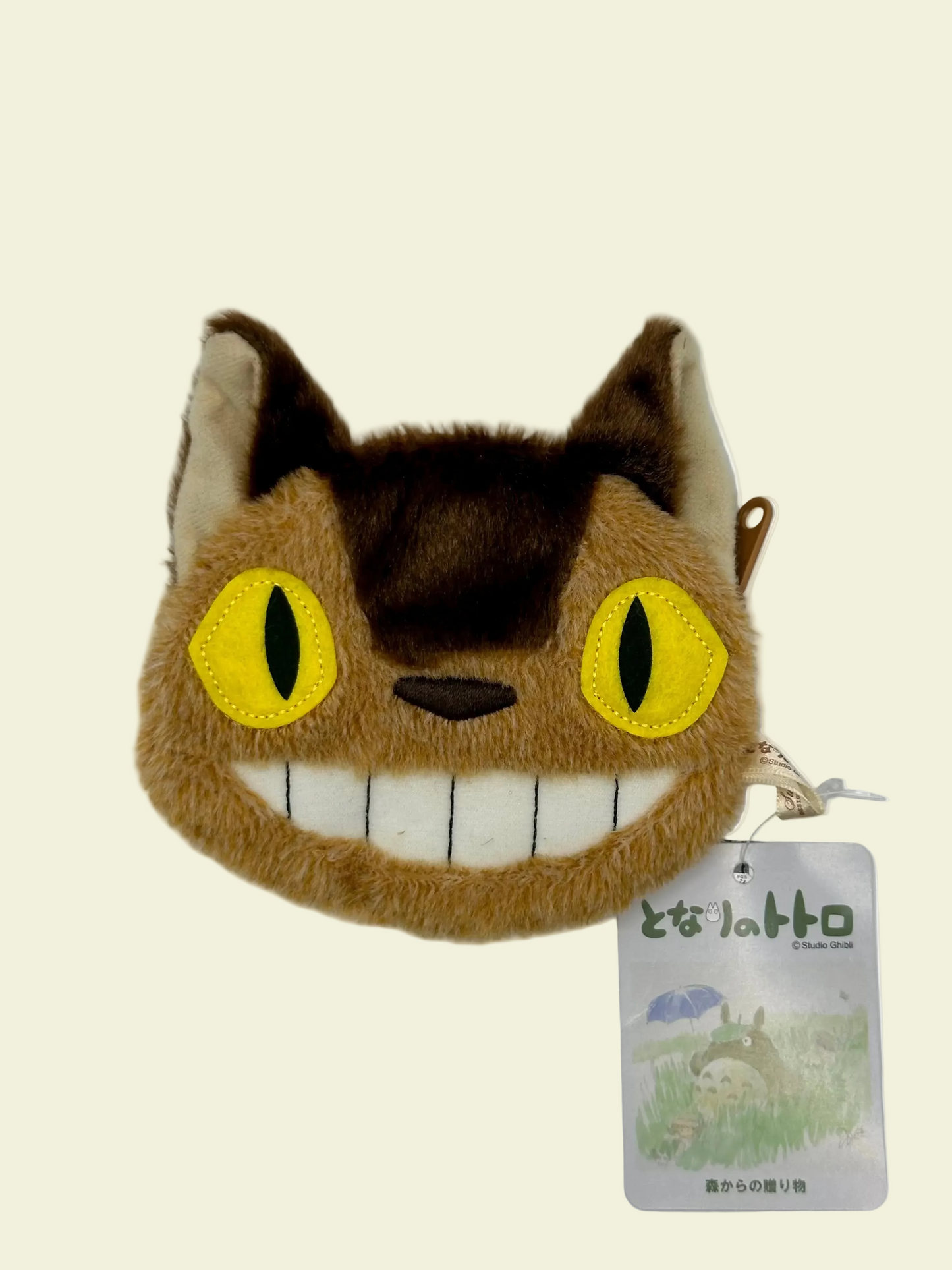 Official Studio Ghibli My Neighbour Totoro Catbus Plush Coin Zip Purse