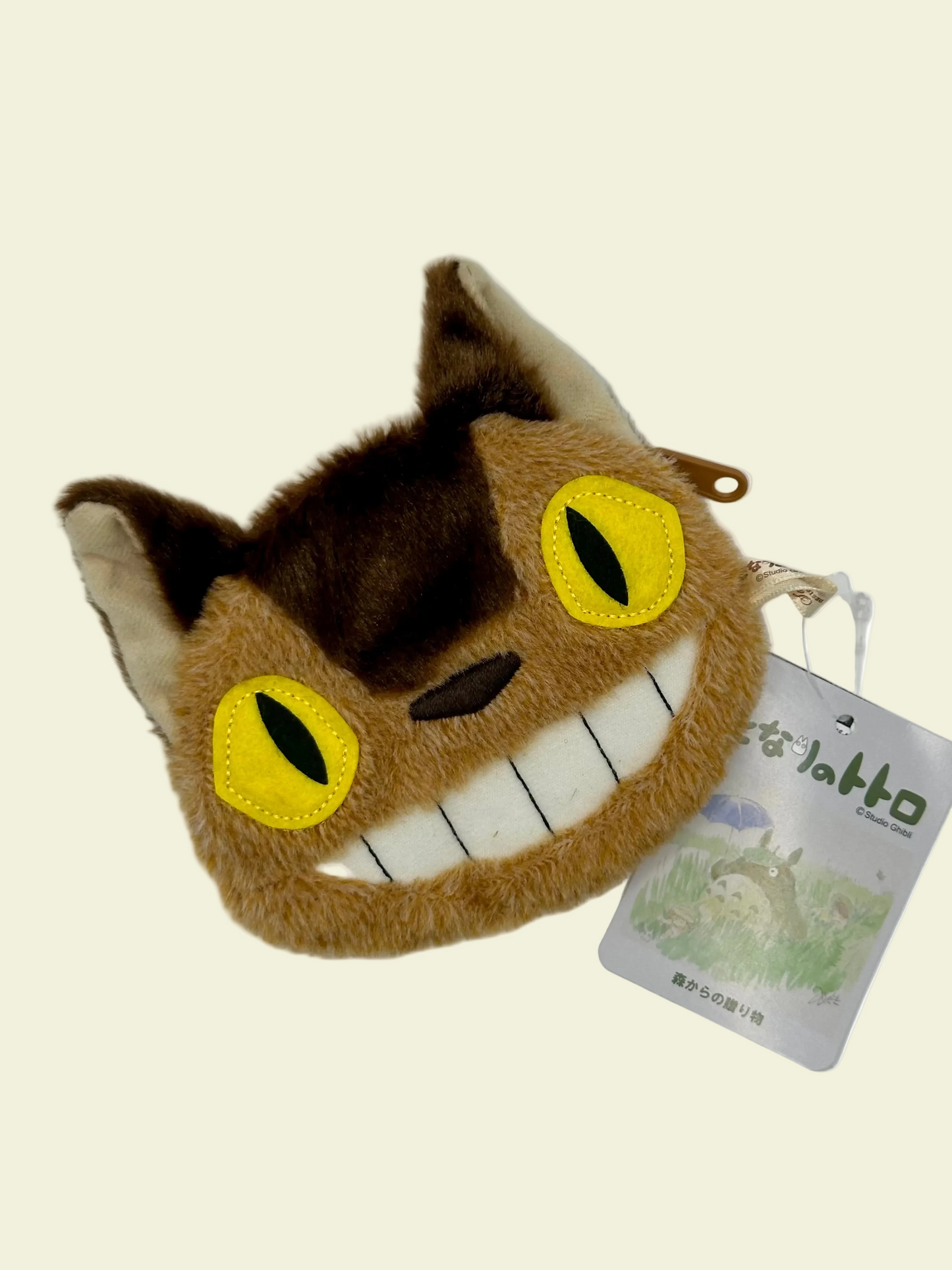 Official Studio Ghibli My Neighbour Totoro Catbus Plush Coin Zip Purse