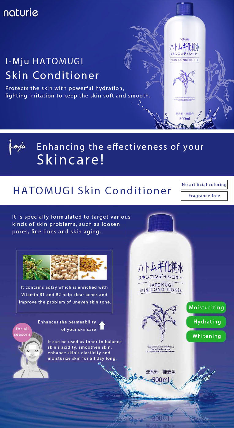 Naturie Hatomugi Skin Conditioner 500ml