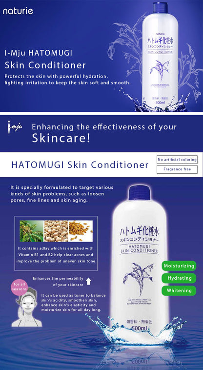 Naturie Hatomugi Skin Conditioner 500ml