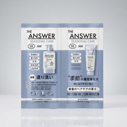 Kao THE ANSWER Seasonal Care SS Shampoo & EX Treatment Set x 2 12g