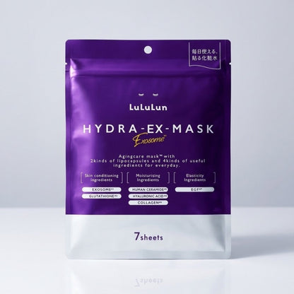LuLuLun Hydra EX Mask – 7 Sheets Exosome Anti-Ageing Face Pack Sheet Mask