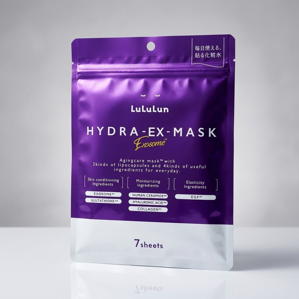 LuLuLun Hydra EX Mask – 7 Sheets Exosome Anti-Ageing Face Pack Sheet Mask