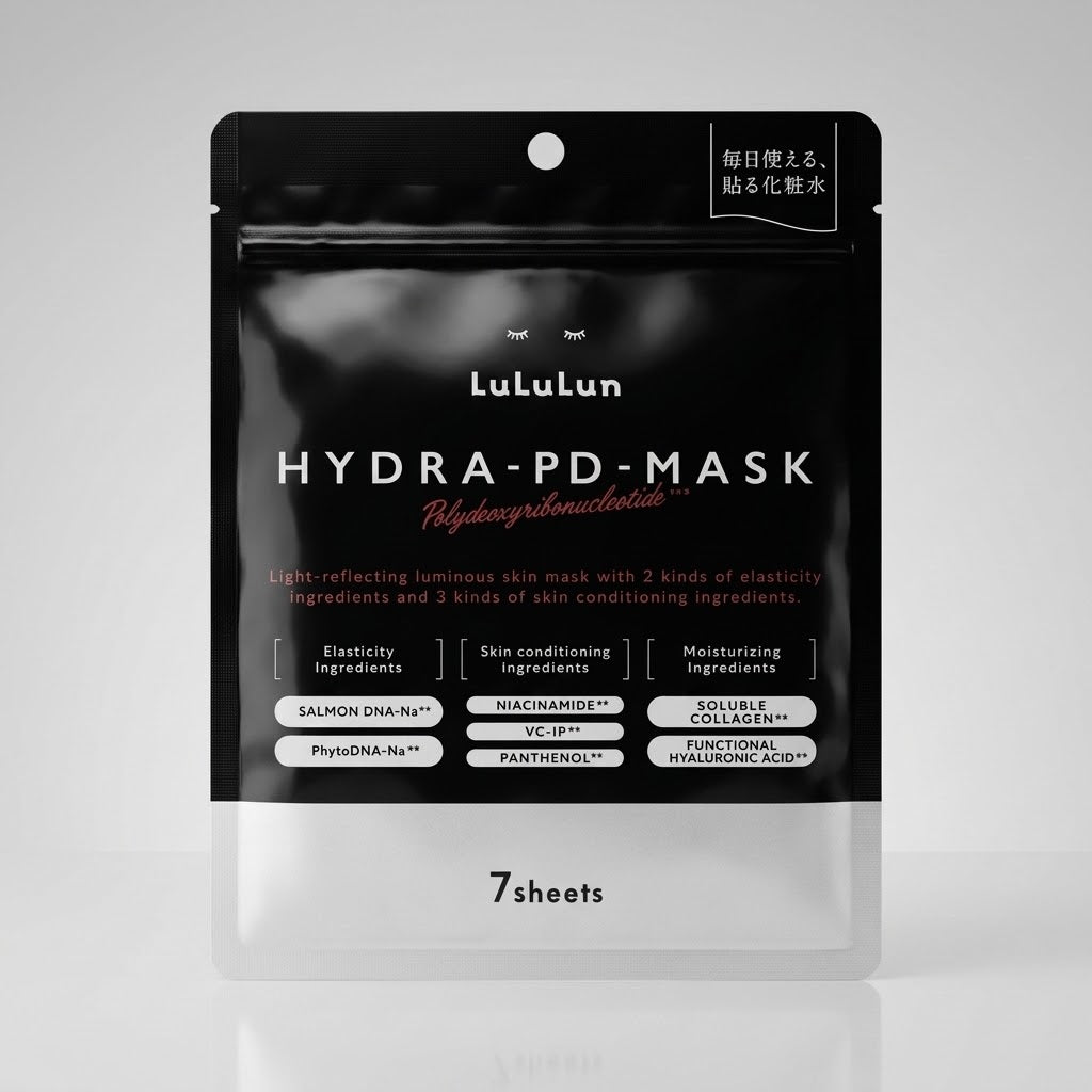 LuLuLun Hydra PD Mask – 7 Sheets PDRN Firming & Hydrating Face Pack Sheet Mask