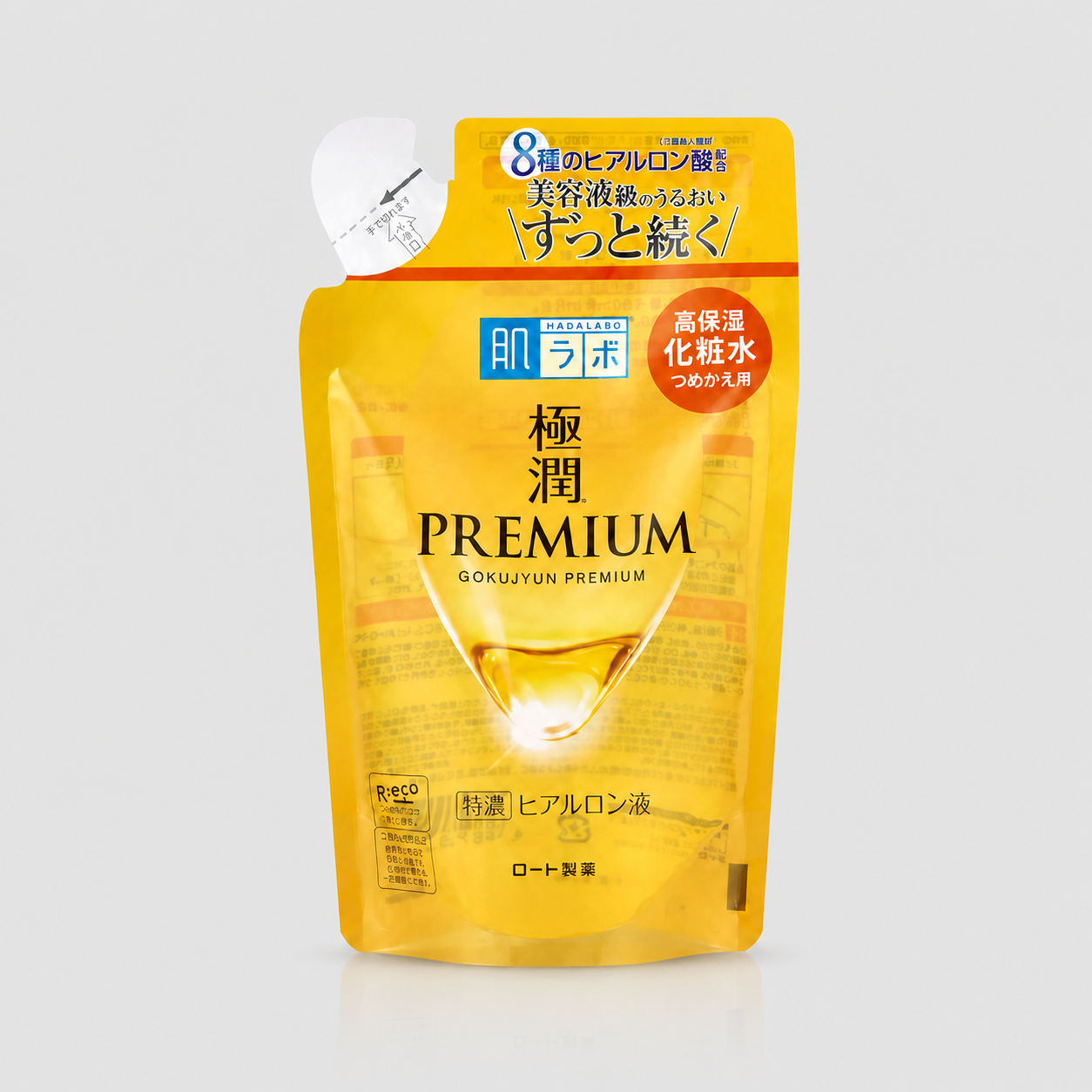 Hada Labo Gokujyun Premium Hyaluronic Acid 170ml - Refill