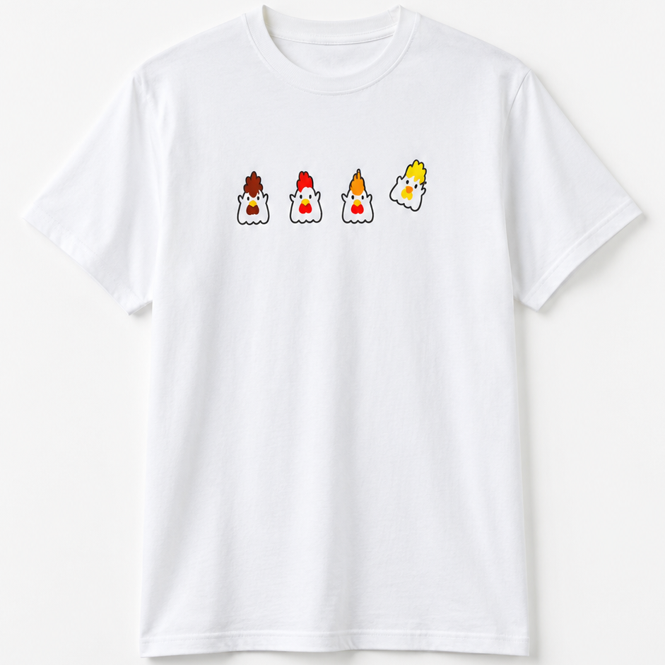 Lawson Original T-shirt - Karaage Kun All Stars White - Size M - Konbini
