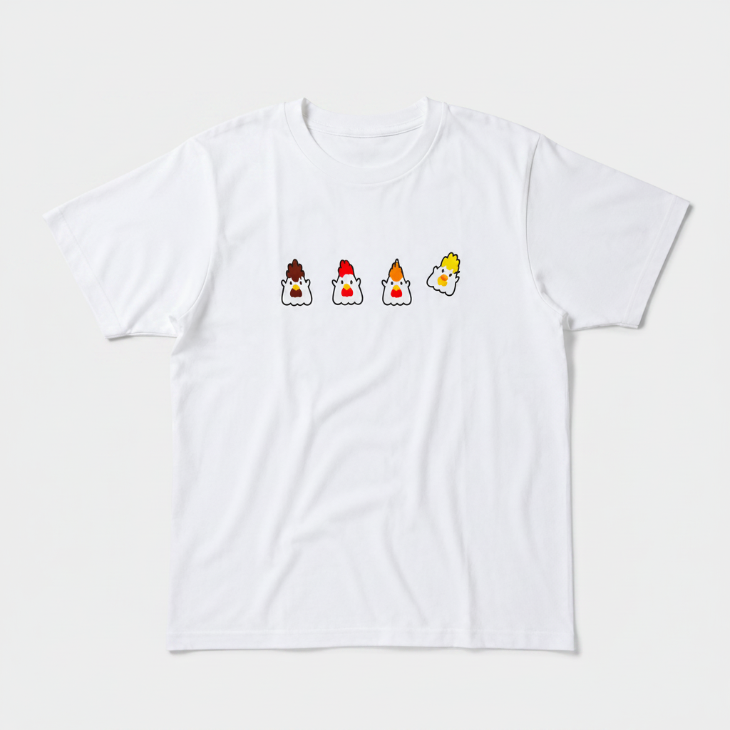 Lawson Original T-shirt - Karaage Kun All Stars White - Size M - Konbini