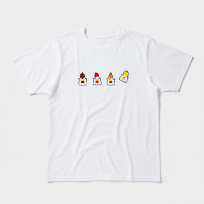 Lawson Original T-shirt - Karaage Kun All Stars White - Size M - Konbini
