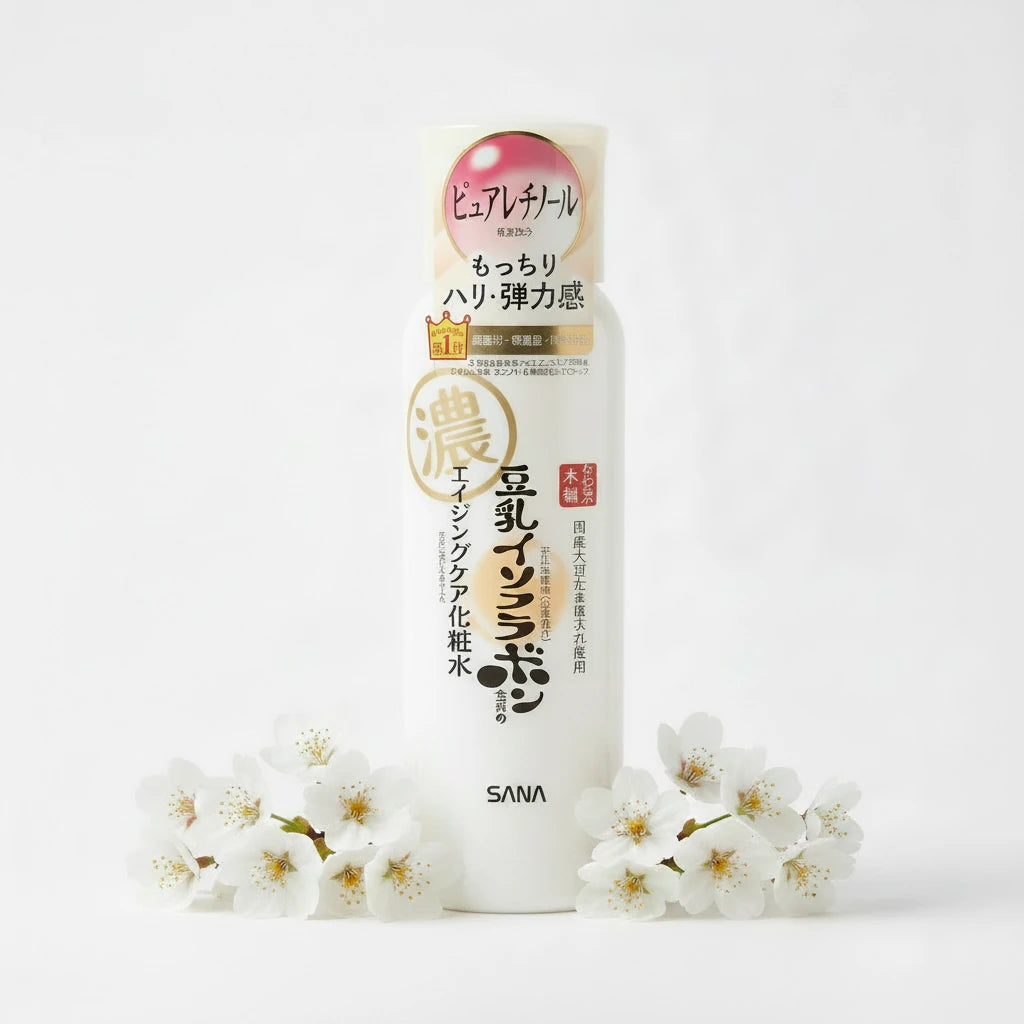 SANA Nameraka Honpo Wrinkle Lotion N 200ml Japanese Toner Retinol Soy Milk