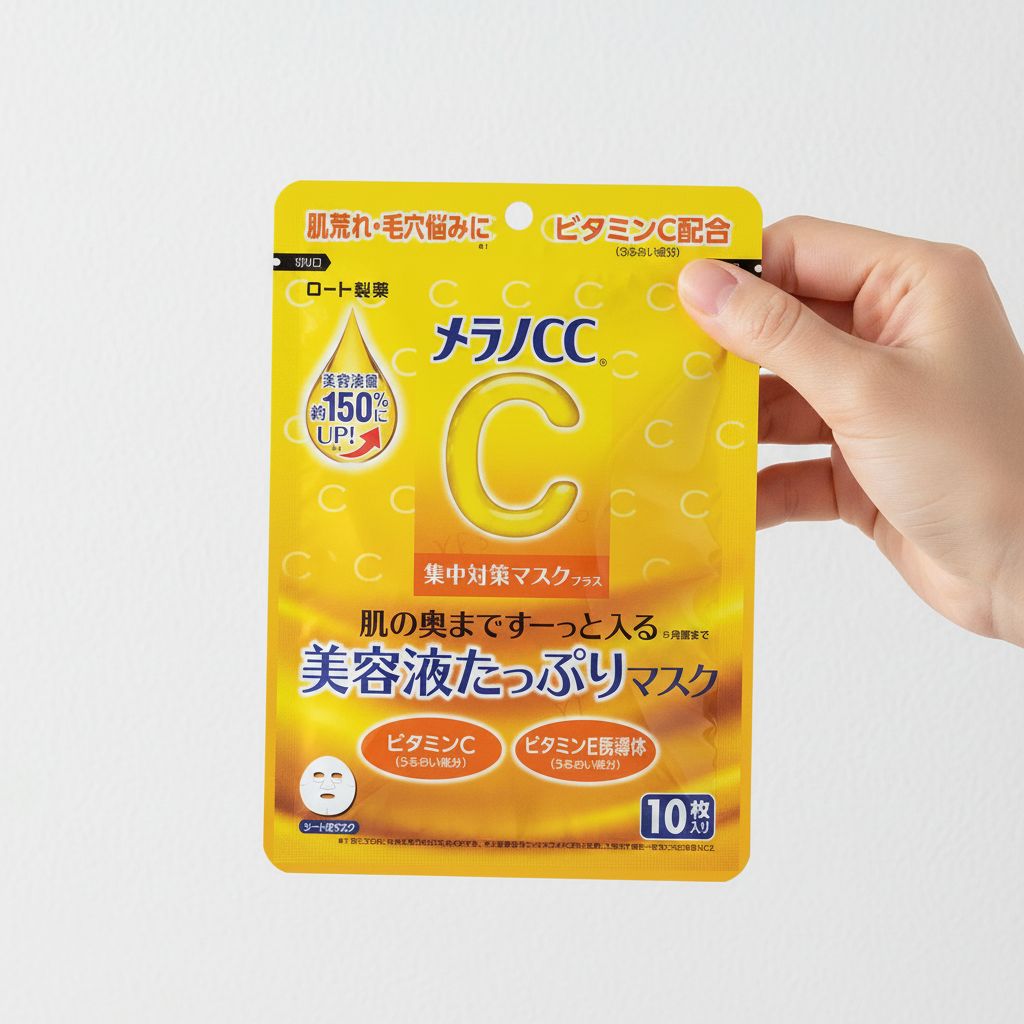 Rohto Mentholatum Melano CC Vitamin C Intensive Countermeasure Mask - 10 Sheets