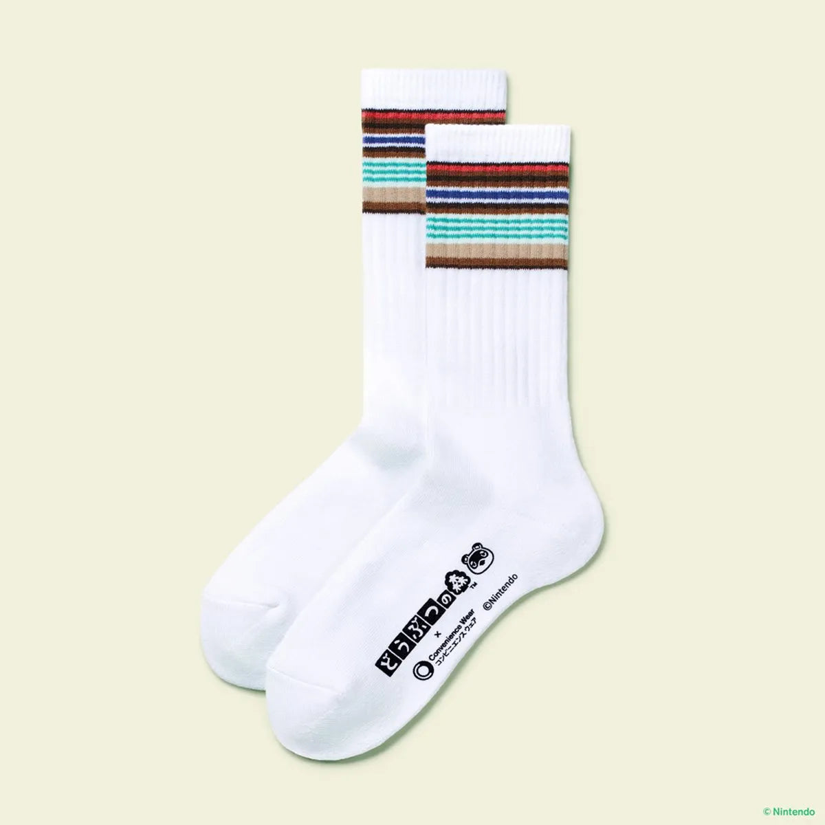 FamilyMart Convenience Wear x Animal Crossing: New Horizons — Line Socks