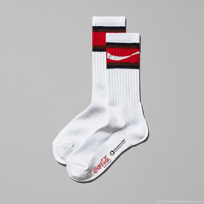 Family Mart x Coca Cola Convenience Wear Line Socks - White FamilyMart