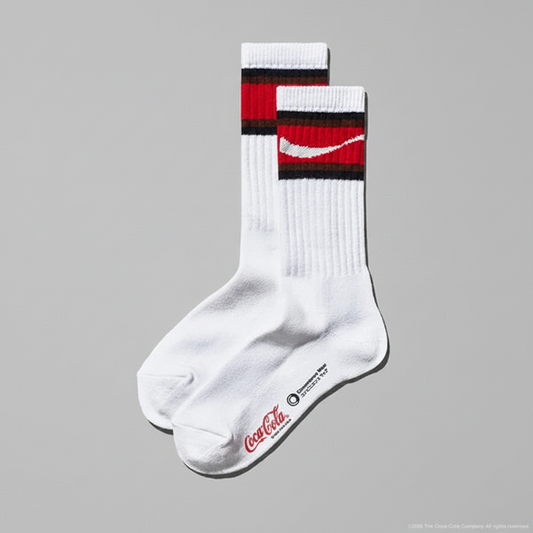 Family Mart x Coca Cola Convenience Wear Line Socks - White FamilyMart