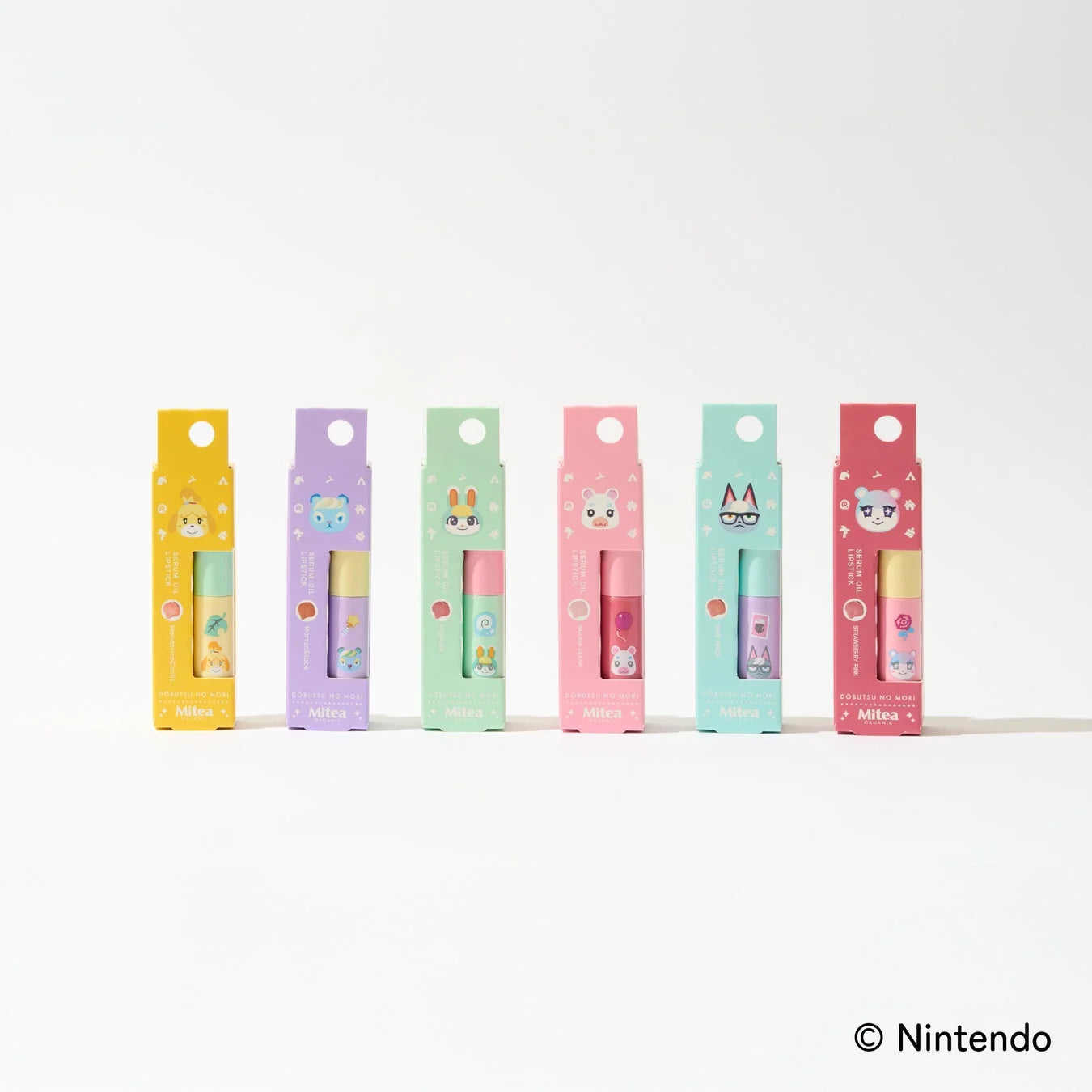 Mitea x Animal Crossing: New Horizons — Serum Oil Lipstick Pig Pink