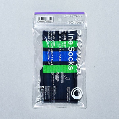 Family Mart Convenience Wear Line Socks - Original Black