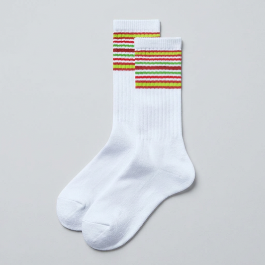 FamilyMart Line Socks 47 Prefectures Limited Edition - Kanagawa - Goldbend Lily White