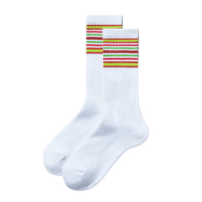 FamilyMart Line Socks 47 Prefectures Limited Edition - Kanagawa - Goldbend Lily White