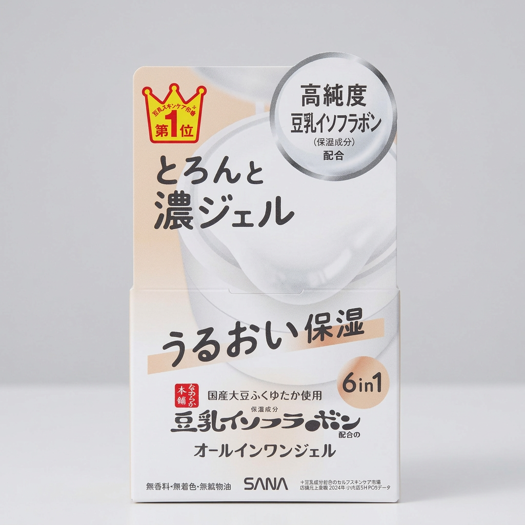 Sana Nameraka Honpo Soy Milk Isoflavone All-in-One Gel NC 100g