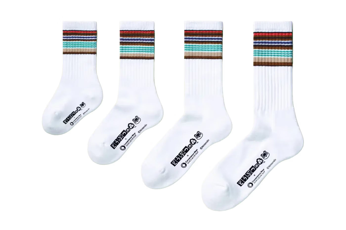 FamilyMart Convenience Wear x Animal Crossing: New Horizons — Line Socks