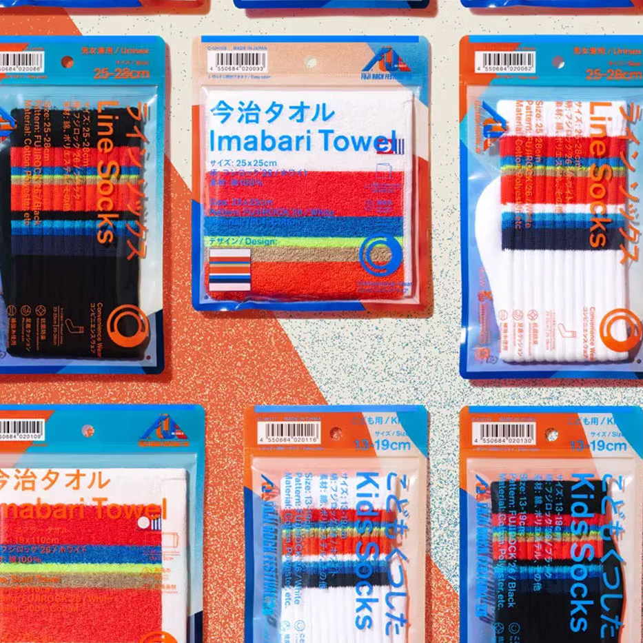 Family Mart Convenience Wear x Fuji Rock Festival 2026 Socks - White