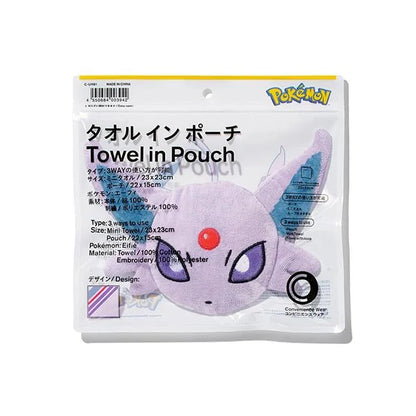 FamilyMart Espeon 3-Way Towel Pouch - Pokémon Espeon (Eifie)