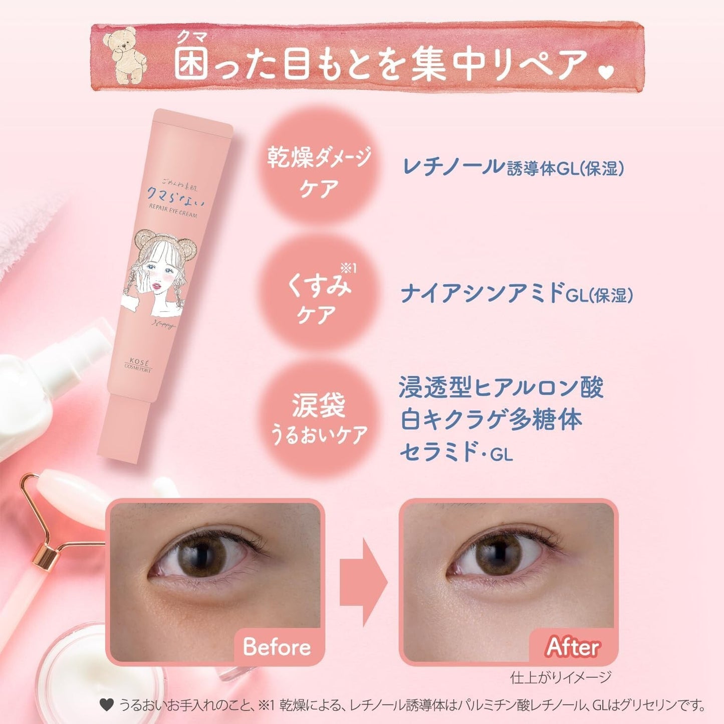 Kose Clear Turn Repair Eye Cream - 20g