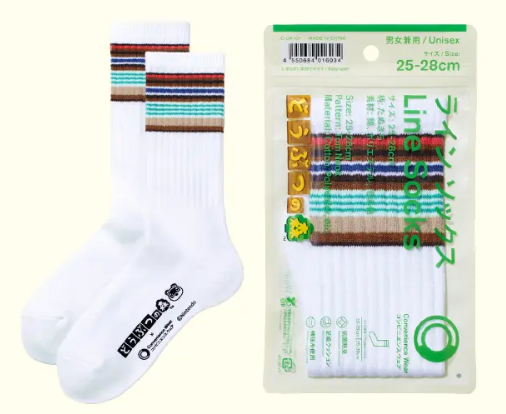 FamilyMart Convenience Wear x Animal Crossing: New Horizons — Line Socks
